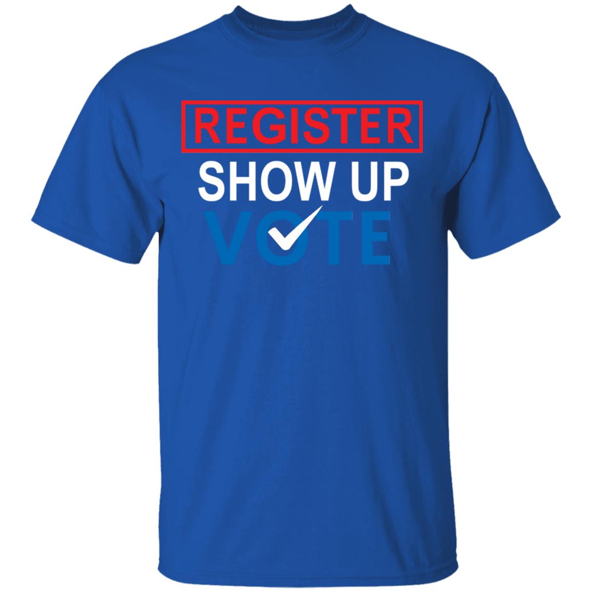 register show up vote shirt black hoodie sweatshirt - Teechipus
