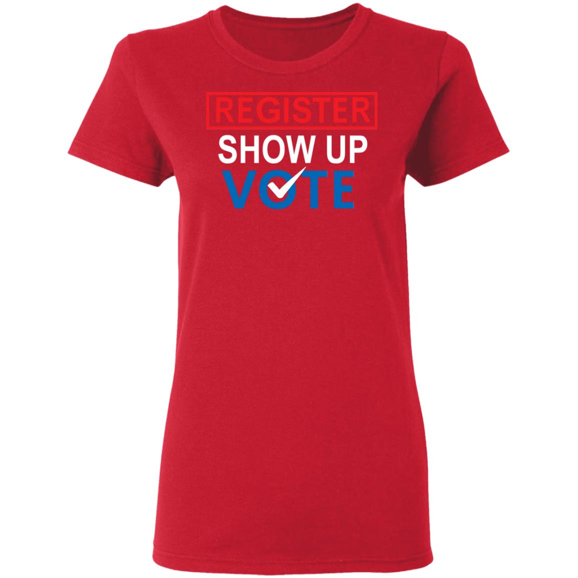 register show up vote shirt black hoodie sweatshirt - Teechipus