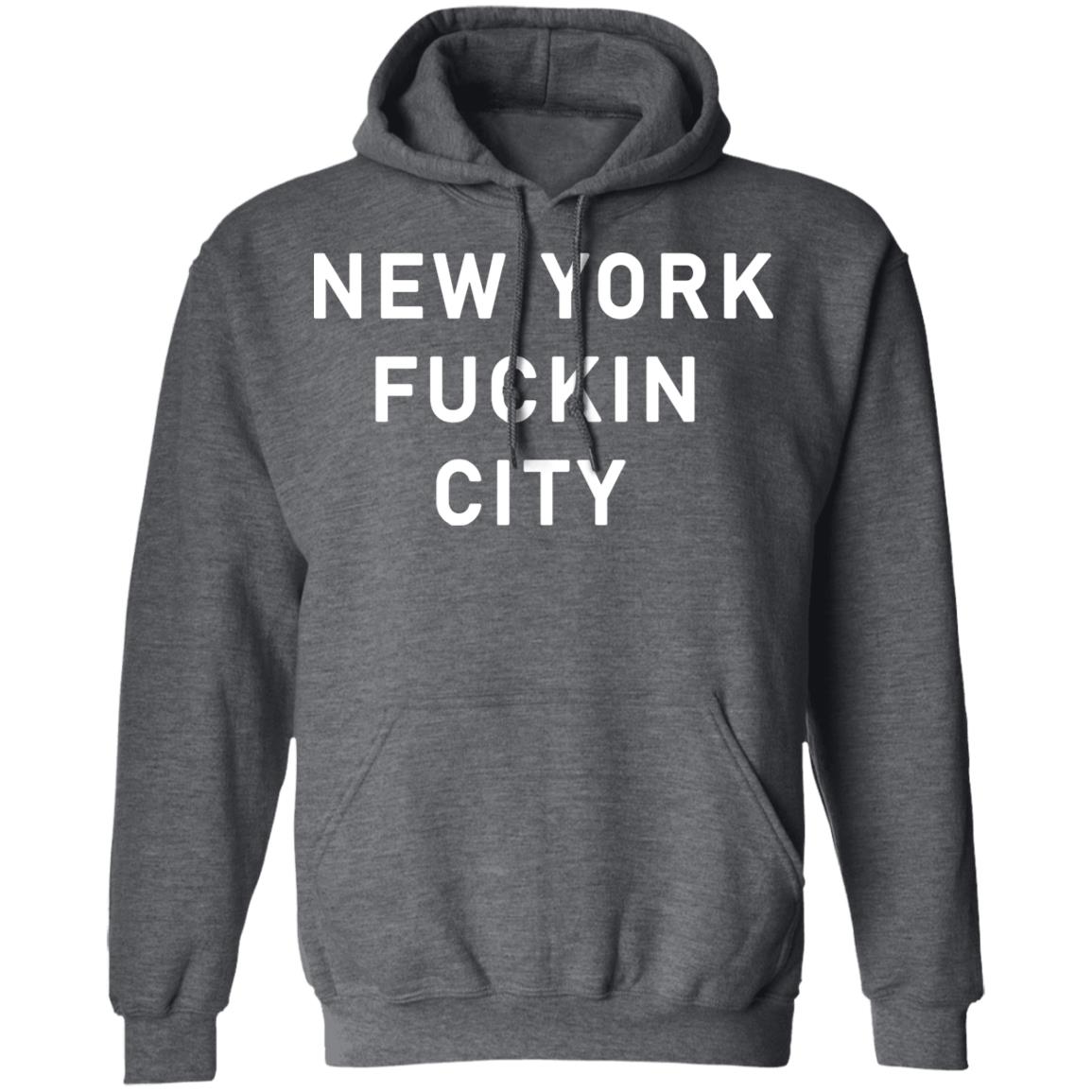 New York Fuck City Shirt Black Hoodie Sweatshirt - Teechipus