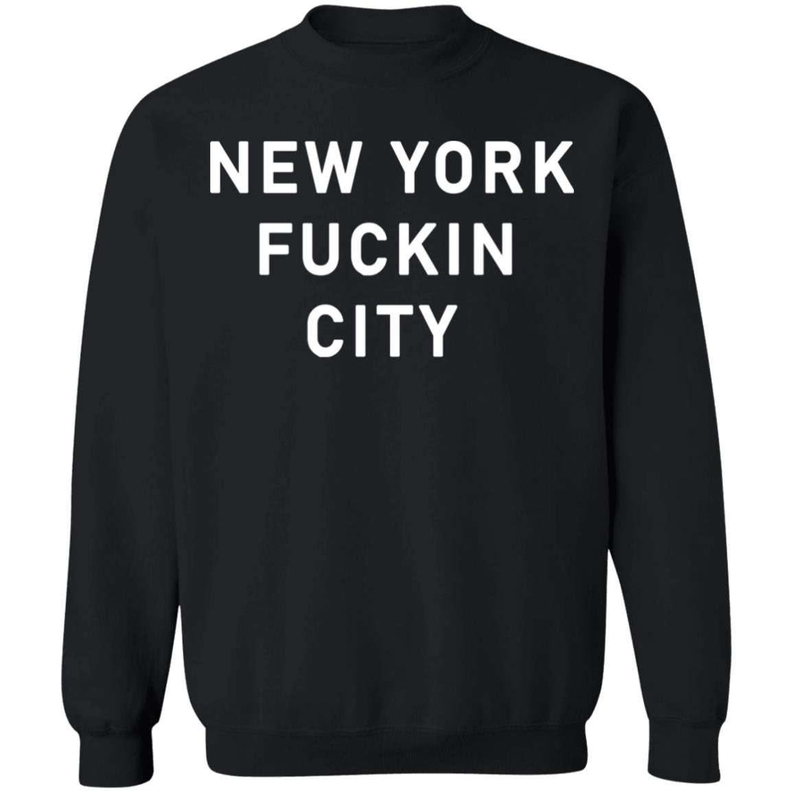 New York Fuck City Shirt Black Hoodie Sweatshirt - Teechipus