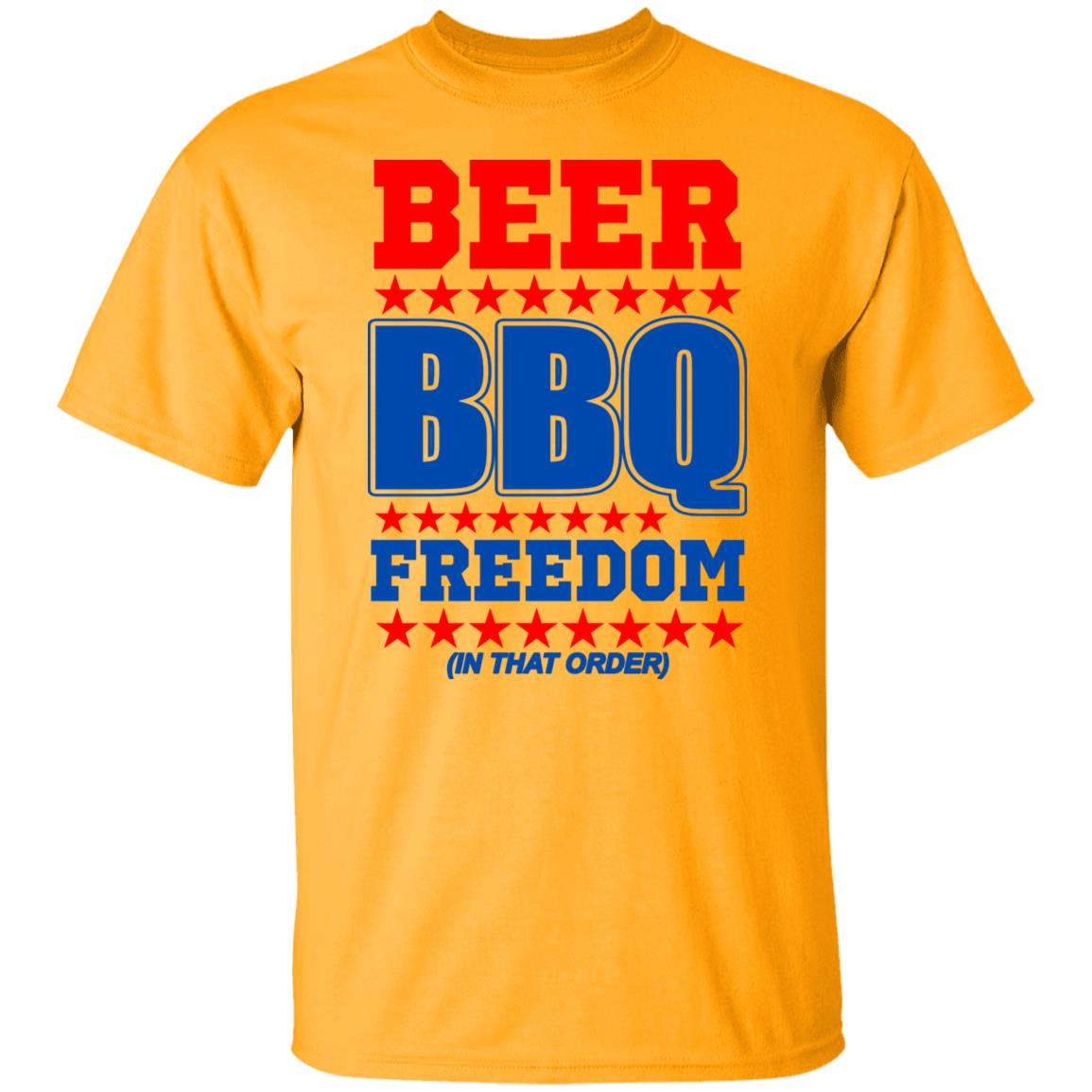 Beer bbq freedom in that order shirt White Hoodie sweatshirt - Teechipus