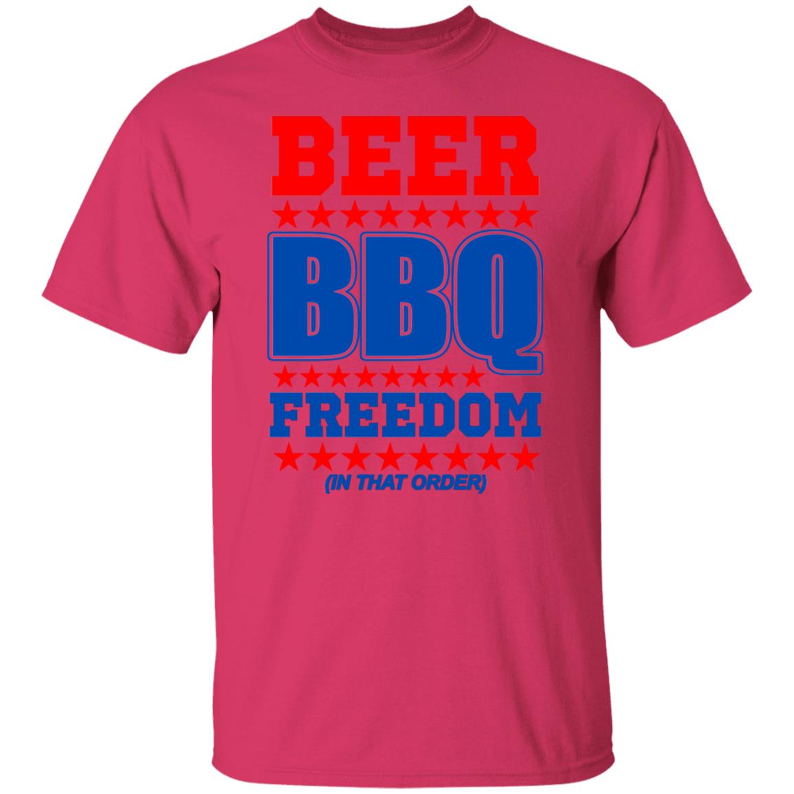 Beer bbq freedom in that order shirt White Hoodie sweatshirt - Teechipus