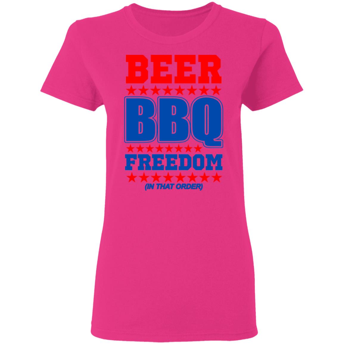 Beer bbq freedom in that order shirt White Hoodie sweatshirt - Teechipus