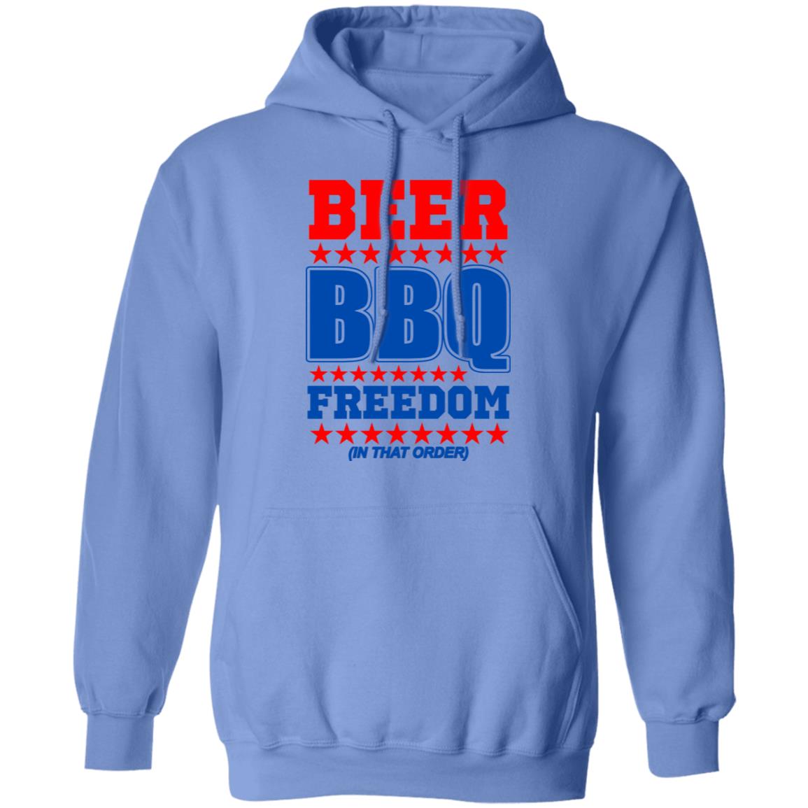 Beer bbq freedom in that order shirt White Hoodie sweatshirt - Teechipus