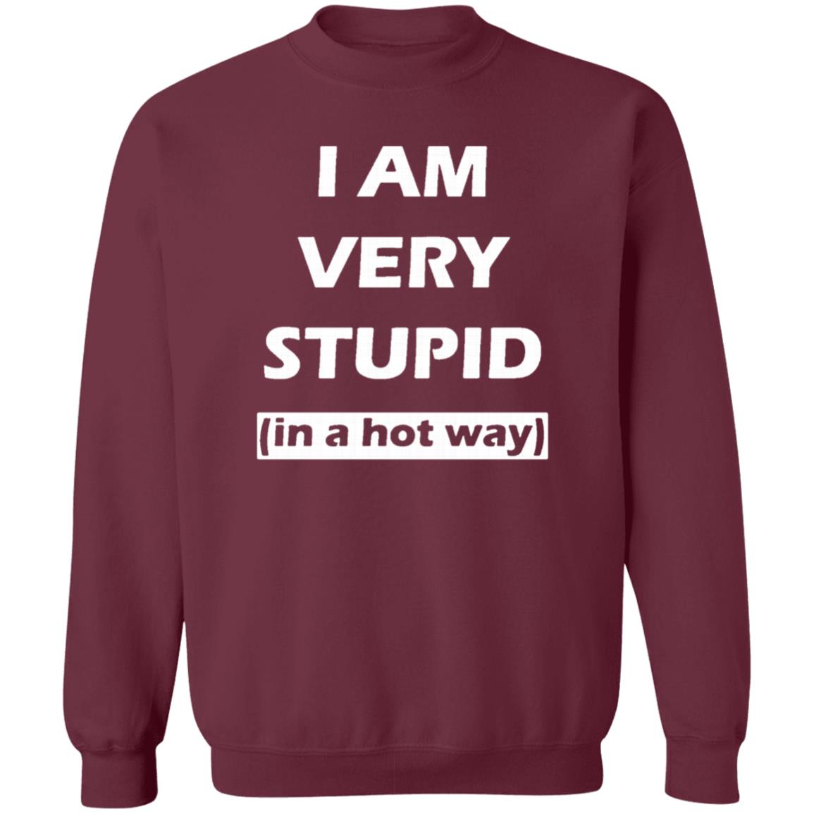 i am very stupid  in a hot way  shirt black hoodie sweatshirt - Teechipus