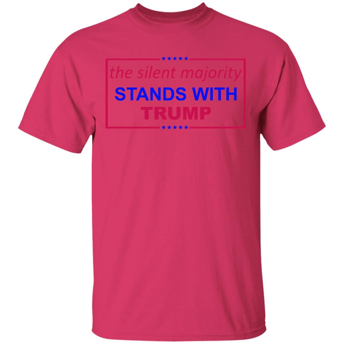 The Silent Majority Stands With Trump T-Shirt - Teechipus
