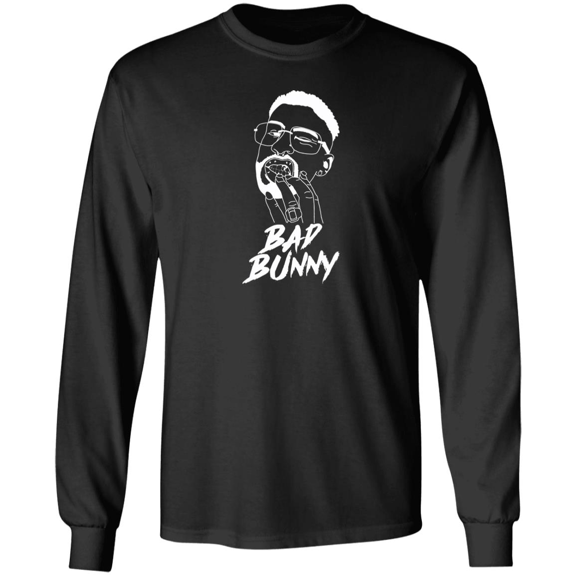 Bad Bunny New Sweatshirt Black Hoodie T Shirt - Teechipus