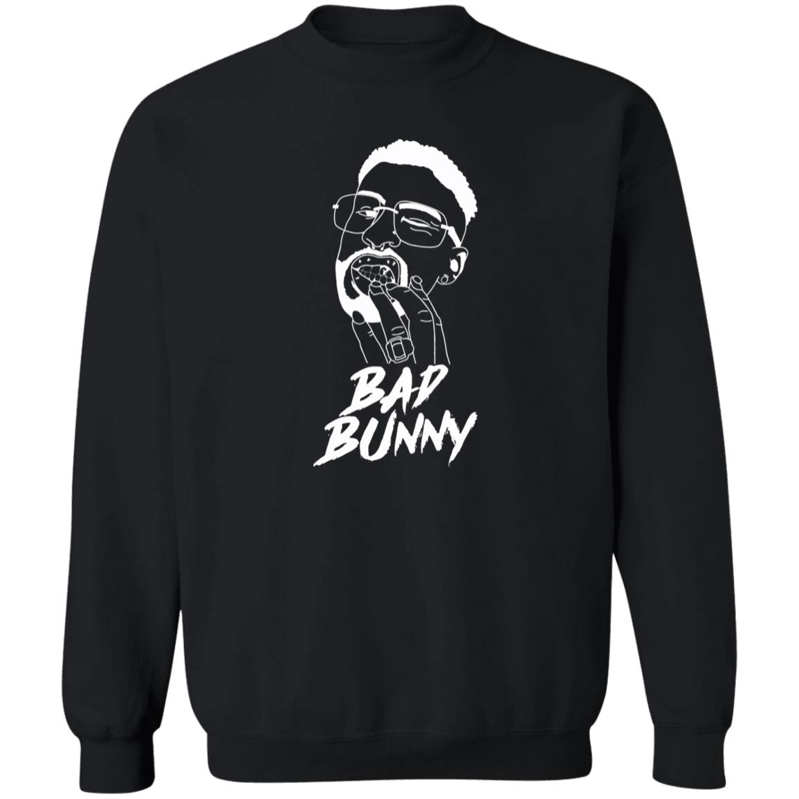 Bad Bunny New Sweatshirt Black Hoodie T Shirt - Teechipus