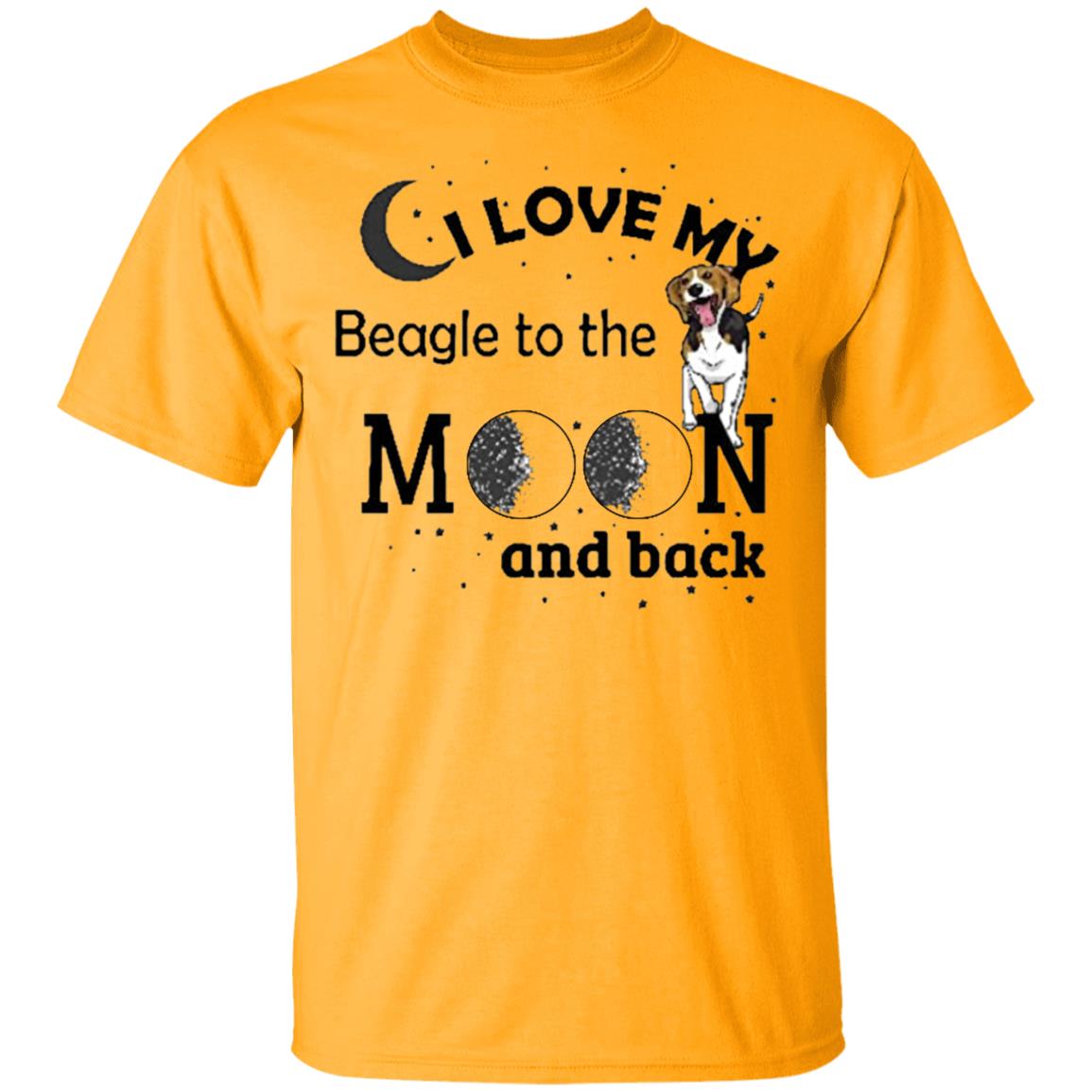 I Love My Beagle to The Moon and Back Dogs Pet Lover Shirt - Teechipus