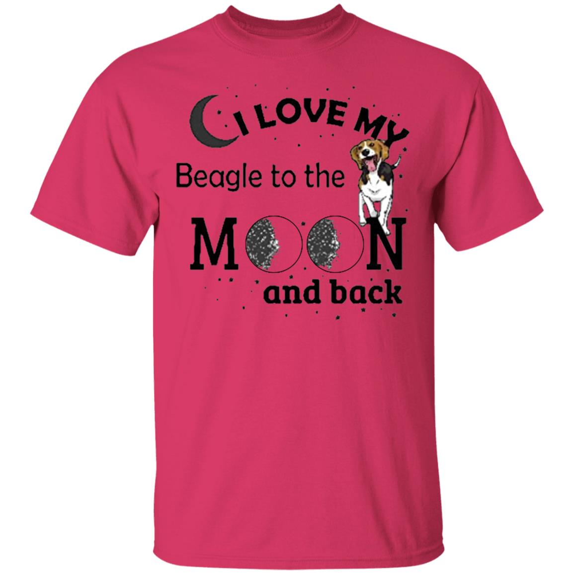I Love My Beagle to The Moon and Back Dogs Pet Lover Shirt - Teechipus
