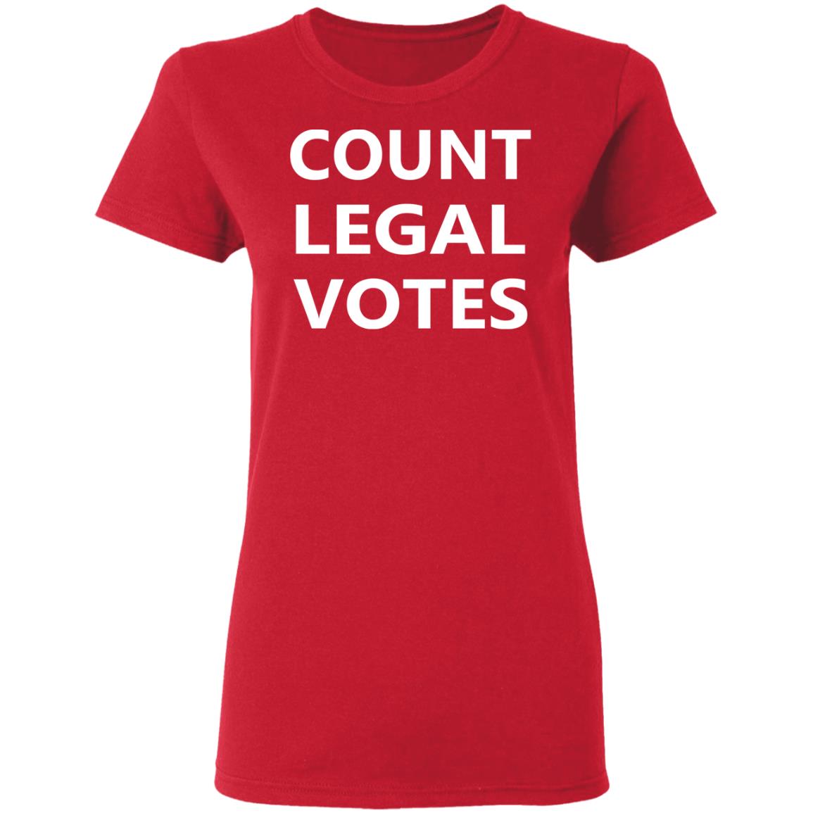 Count Legal Votes T Shirt Red hoodie sweatshirt - Teechipus