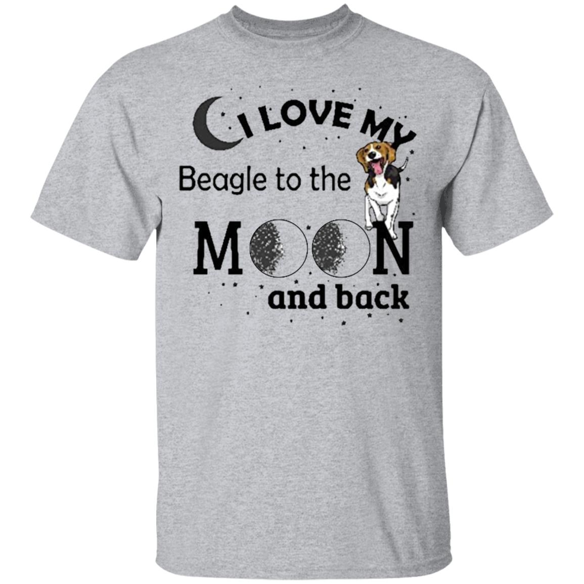 I Love My Beagle to The Moon and Back Dogs Pet Lover Shirt - Teechipus
