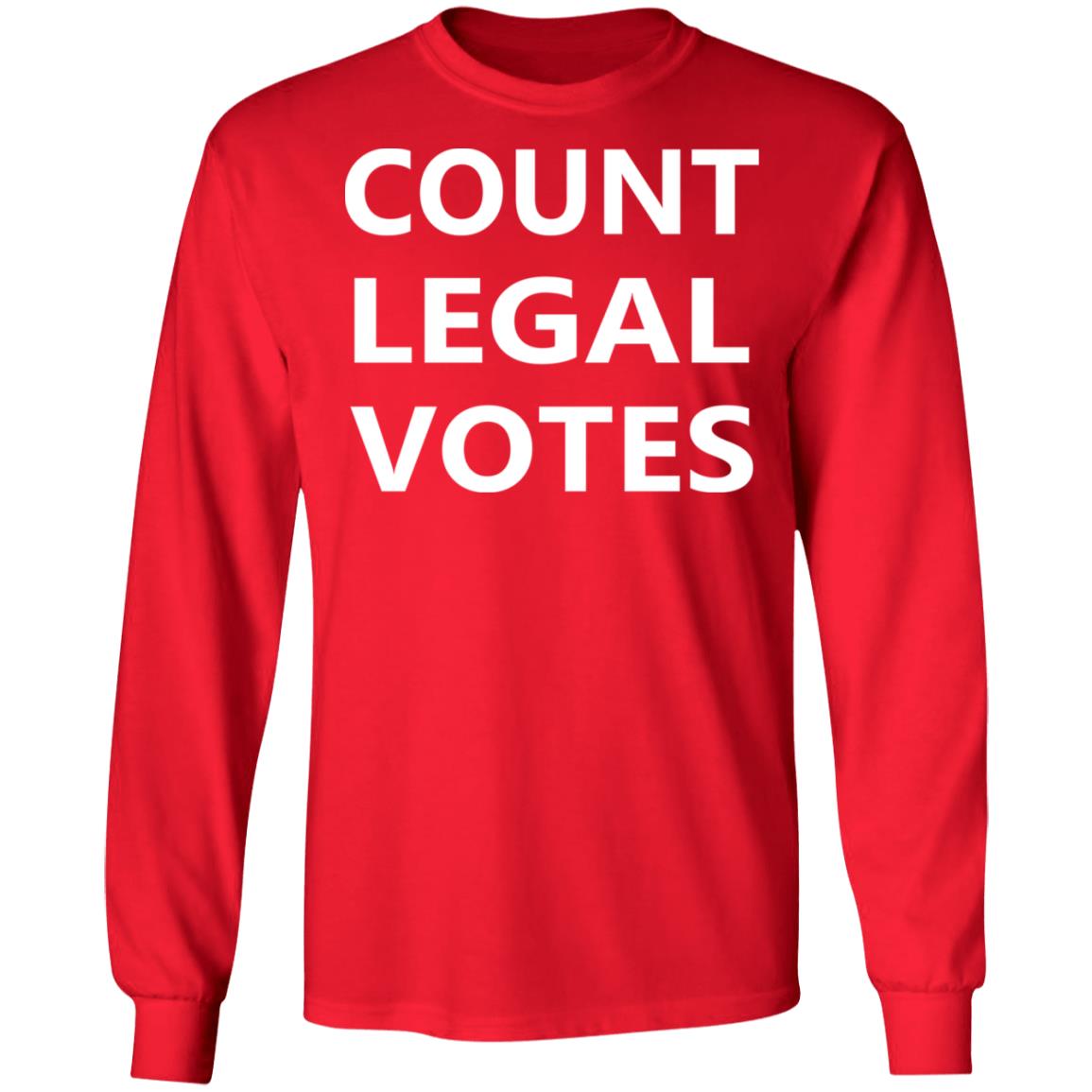 Count Legal Votes T Shirt Red hoodie sweatshirt - Teechipus