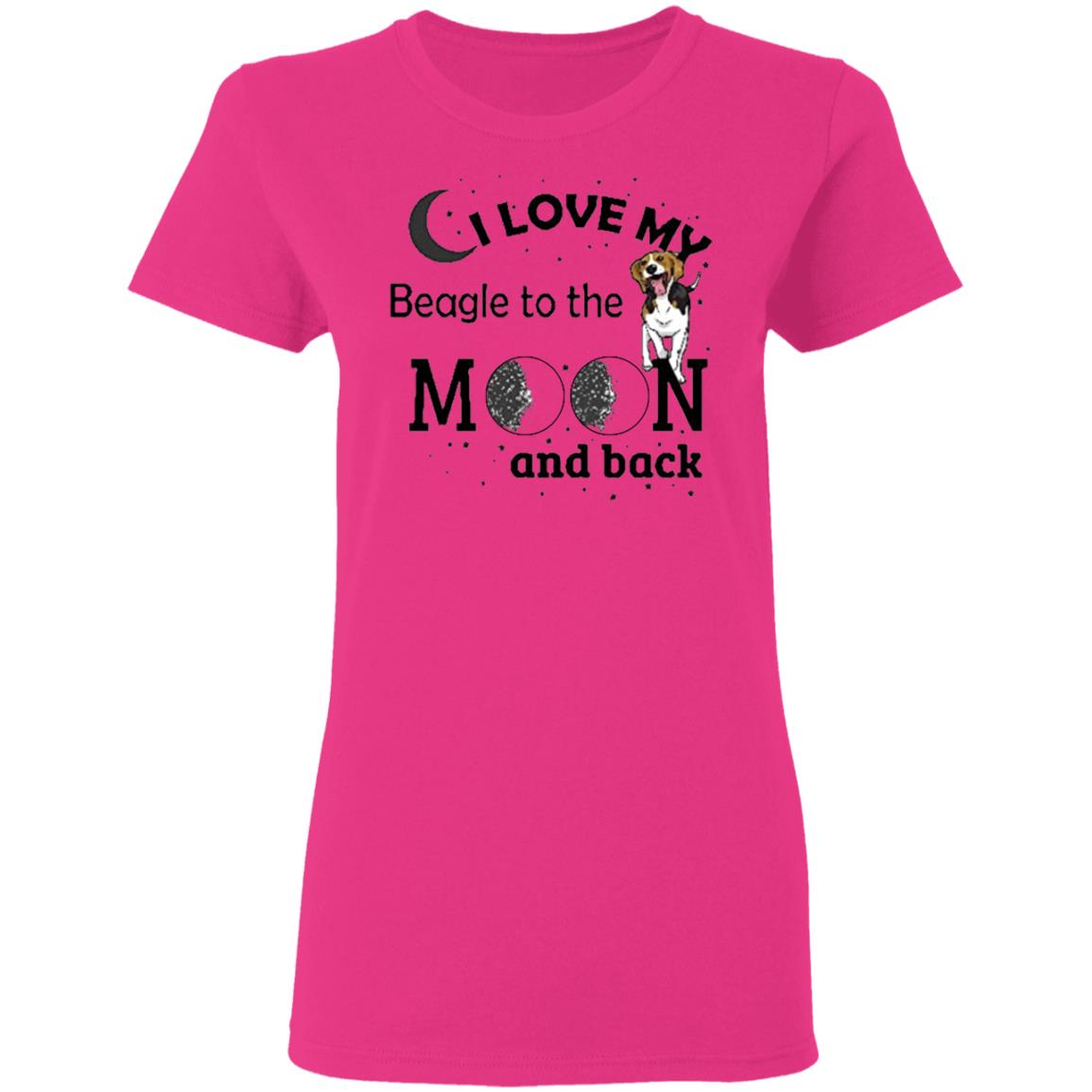 I Love My Beagle to The Moon and Back Dogs Pet Lover Shirt - Teechipus