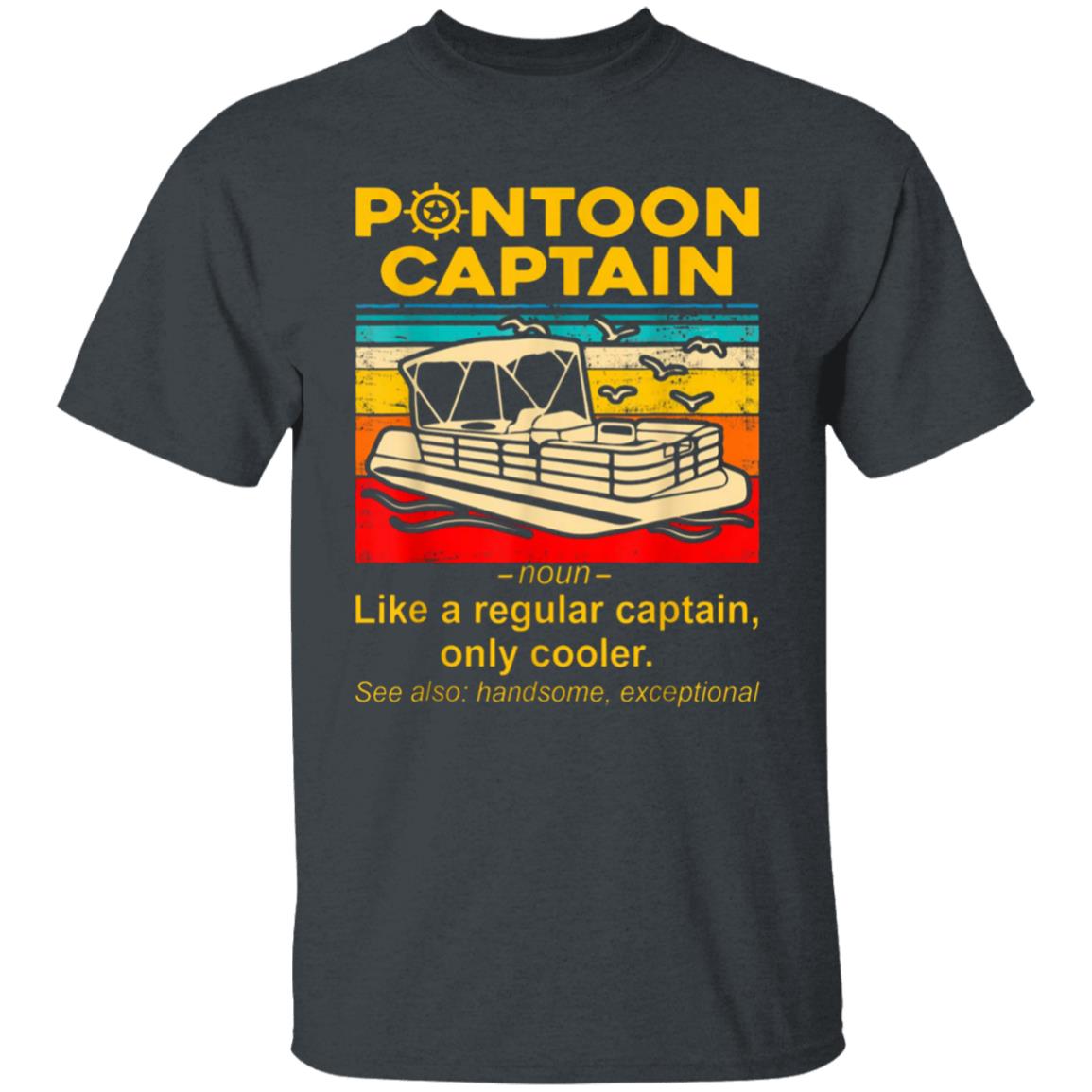 pontoon captain Shirt black hoodie sweatshirt - Teechipus