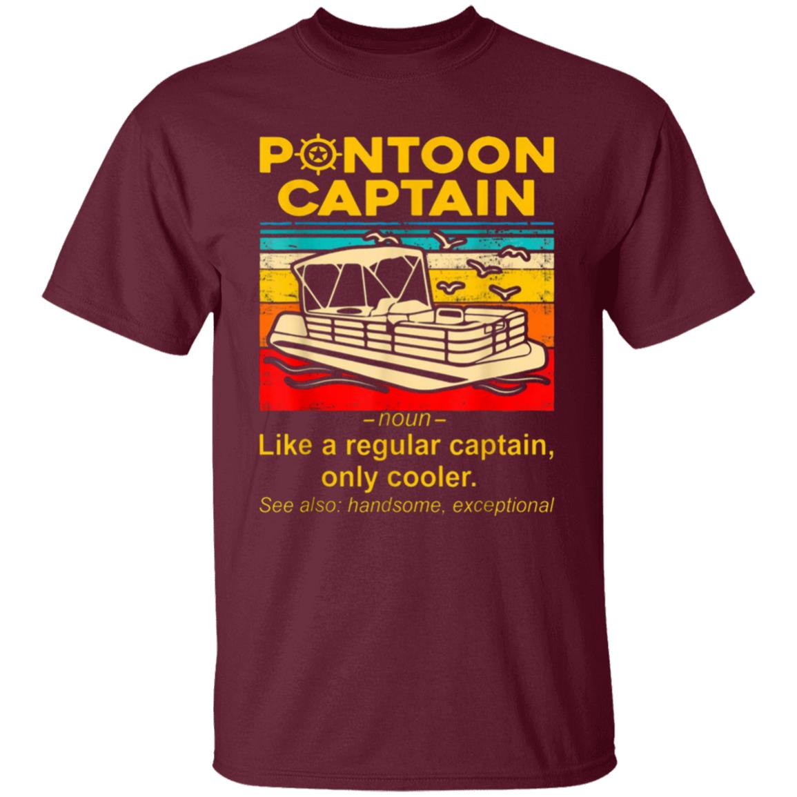 pontoon captain Shirt black hoodie sweatshirt - Teechipus