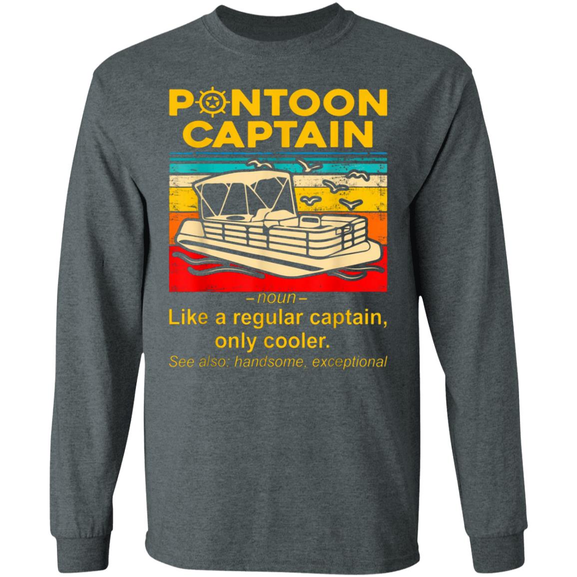 pontoon captain Shirt black hoodie sweatshirt - Teechipus