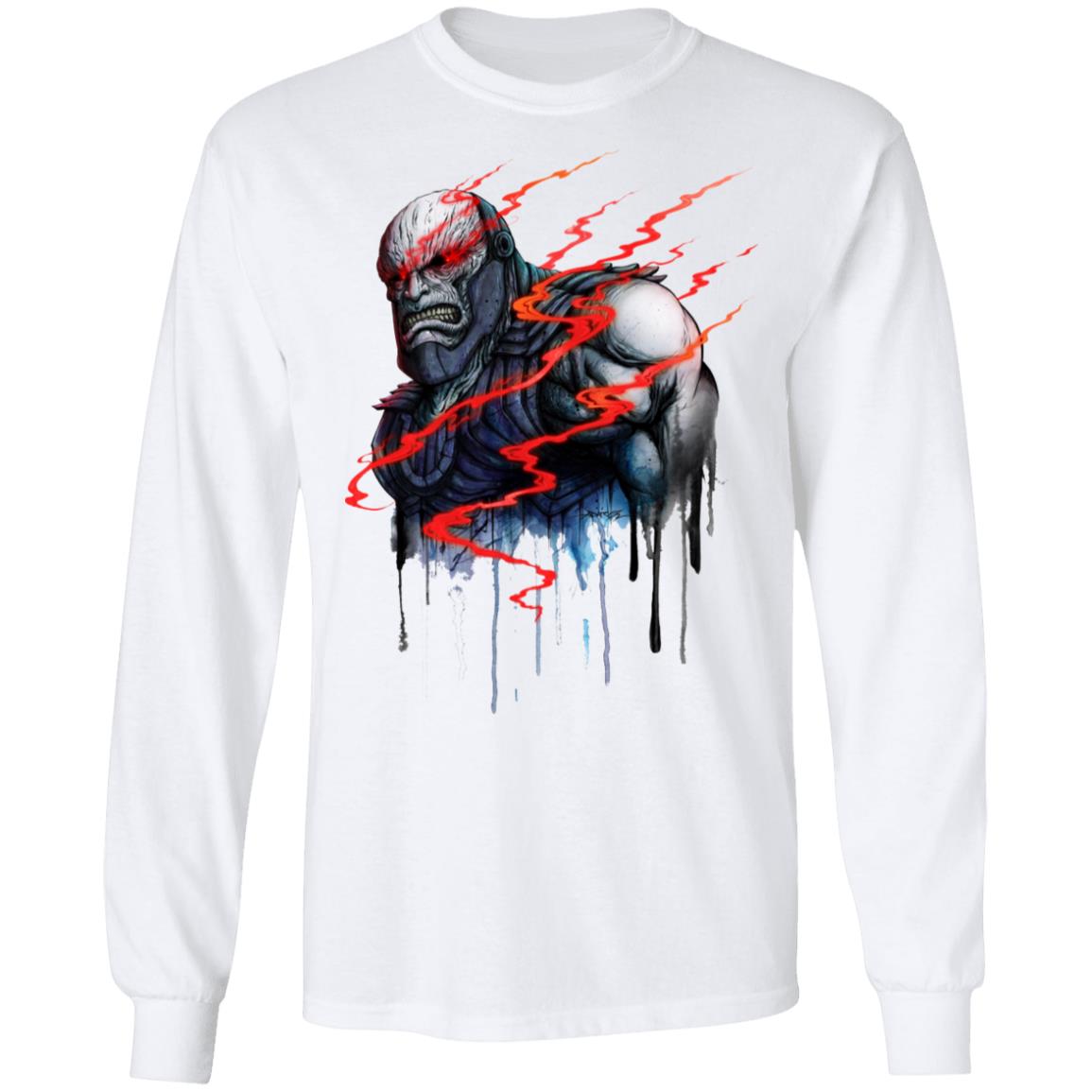 Darkseid Shirt white hoodie sweatshirt - Teechipus