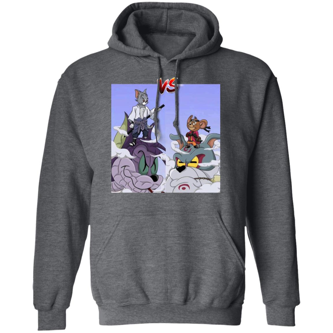 Tom Uchiha Vs Jerry Uzumaki Shirt black hoodie sweatshirt - Teechipus