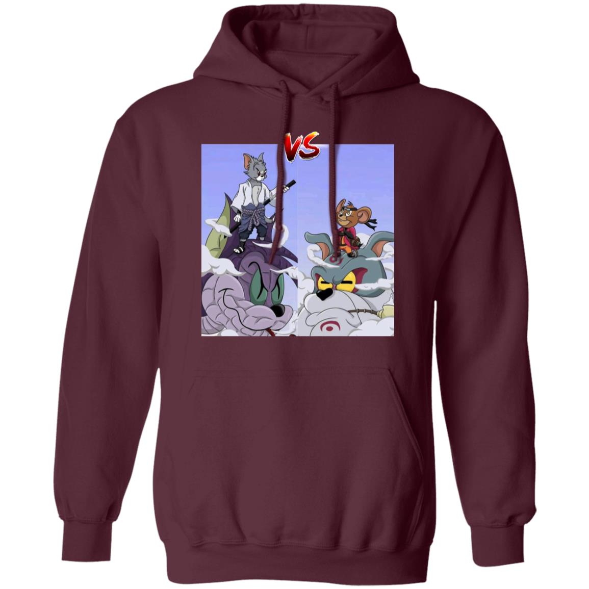 Tom Uchiha Vs Jerry Uzumaki Shirt black hoodie sweatshirt - Teechipus