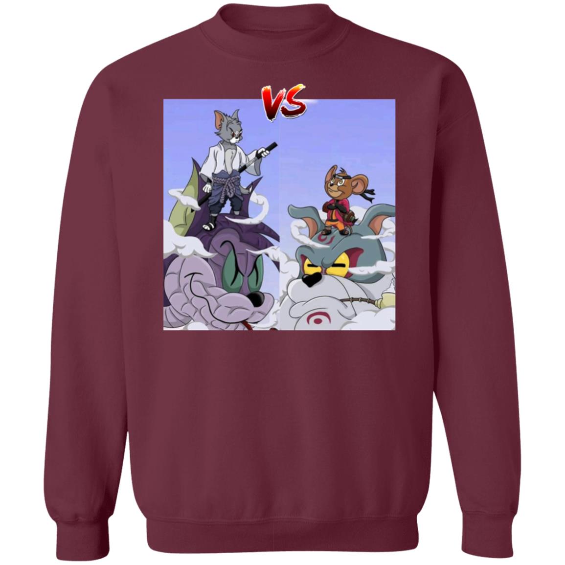 Tom Uchiha Vs Jerry Uzumaki Shirt black hoodie sweatshirt - Teechipus
