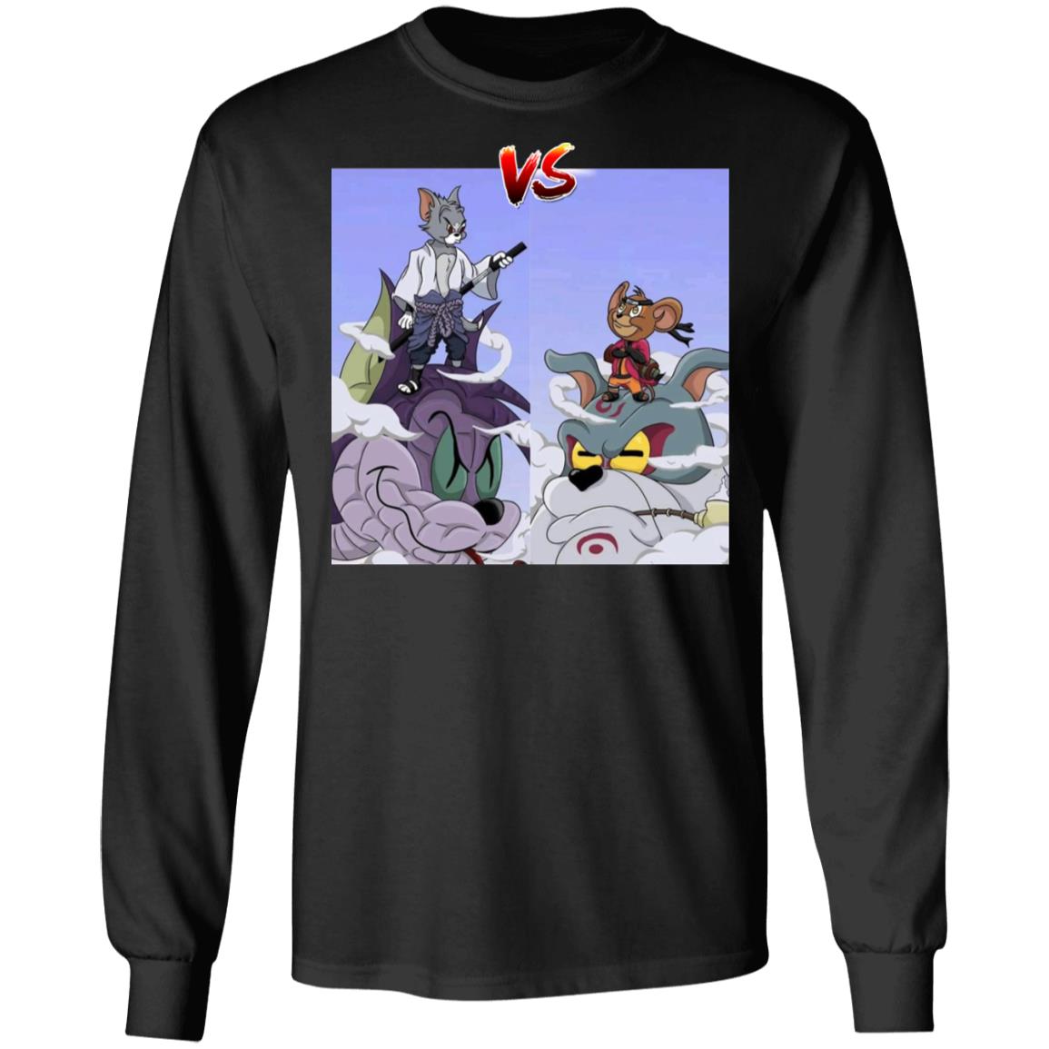 Tom Uchiha Vs Jerry Uzumaki Shirt black hoodie sweatshirt - Teechipus