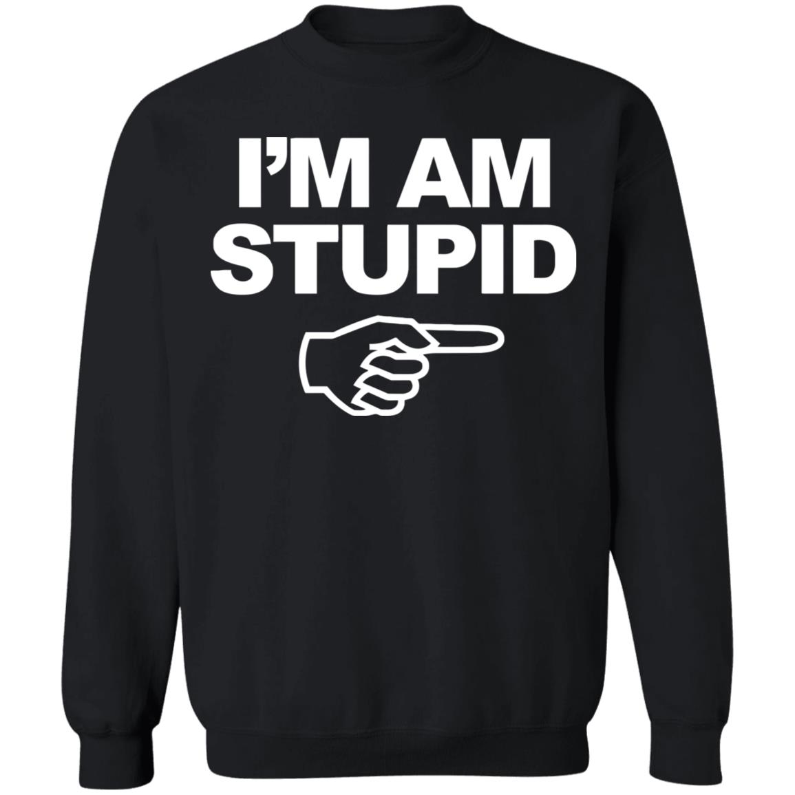 I'm Am Stupid T Shirt Black Hoodie Sweatshirt - Teechipus
