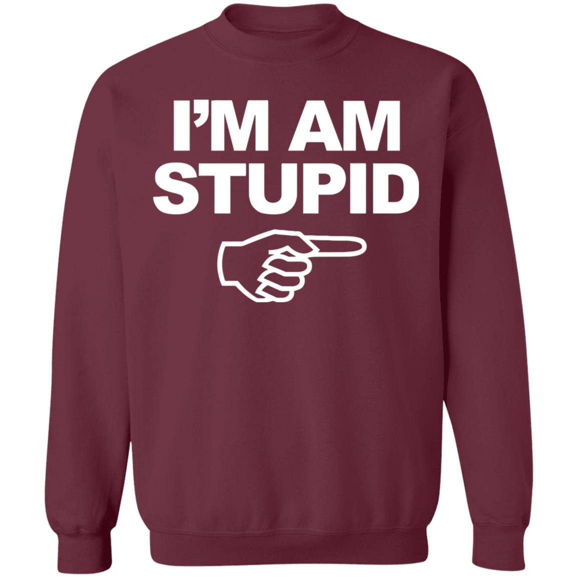 I'm Am Stupid T Shirt Black Hoodie Sweatshirt - Teechipus