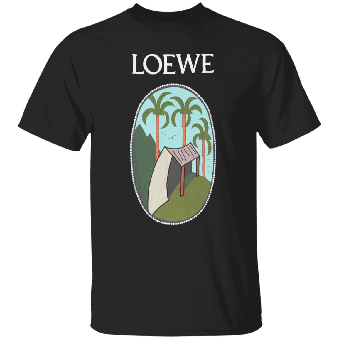 Loewe La Palme Patch T Shirt Black Hoodie Sweatshirt - Teechipus