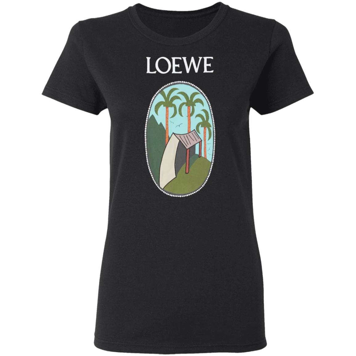 Loewe La Palme Patch T Shirt Black Hoodie Sweatshirt - Teechipus