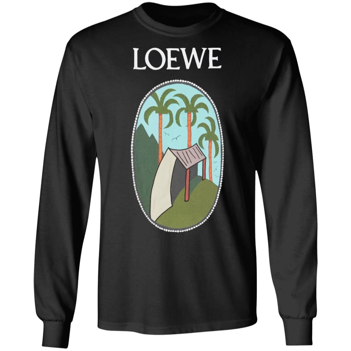 Loewe La Palme Patch T Shirt Black Hoodie Sweatshirt - Teechipus