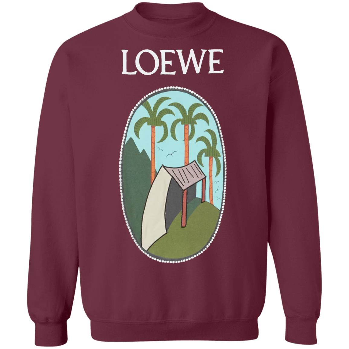 Loewe La Palme Patch T Shirt Black Hoodie Sweatshirt - Teechipus