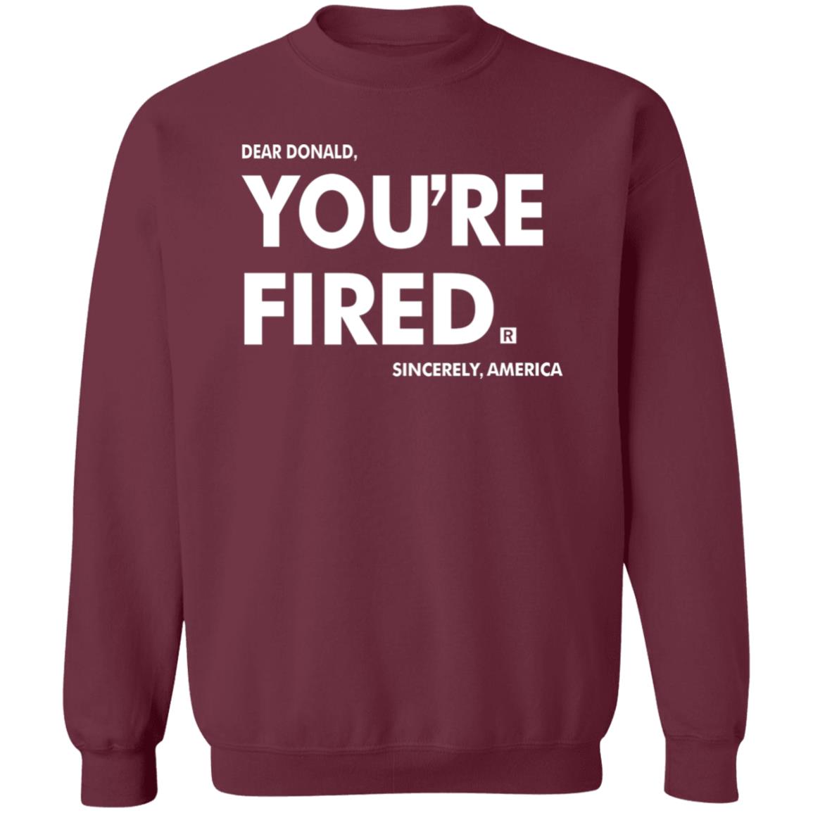 you're fired T Shirt Black Hoodie Sweatshirt - Teechipus