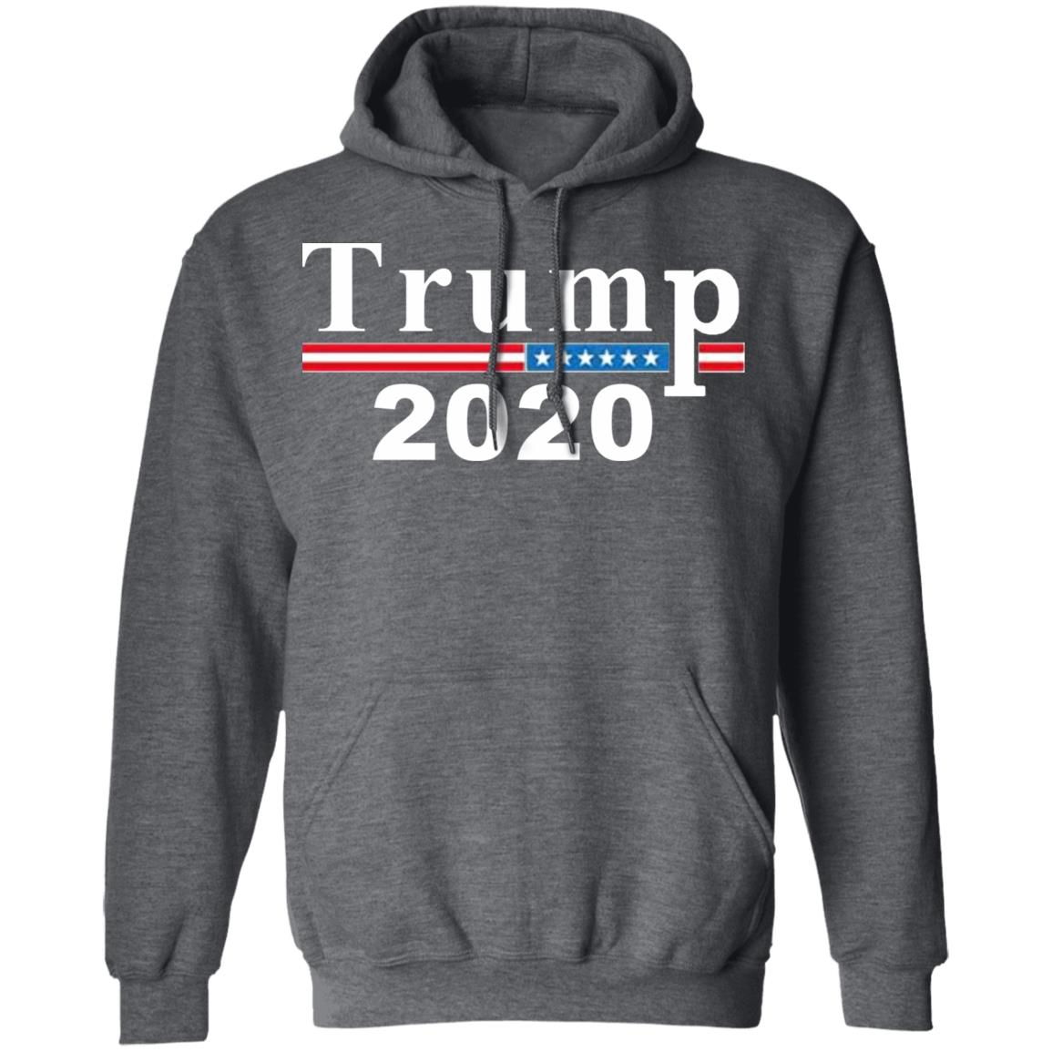 Young Couple Wearing Trump SHIRT Black Hoodie Sweatshirt - Teechipus