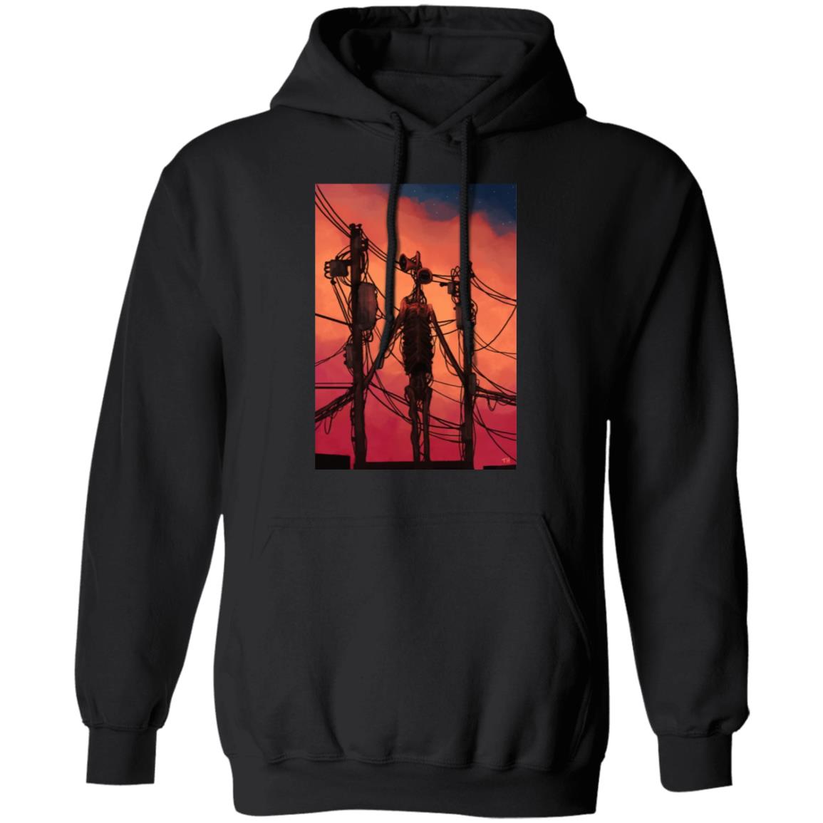 Sunset Hunting SHIRT Black Hoodie Sweatshirt - Teechipus