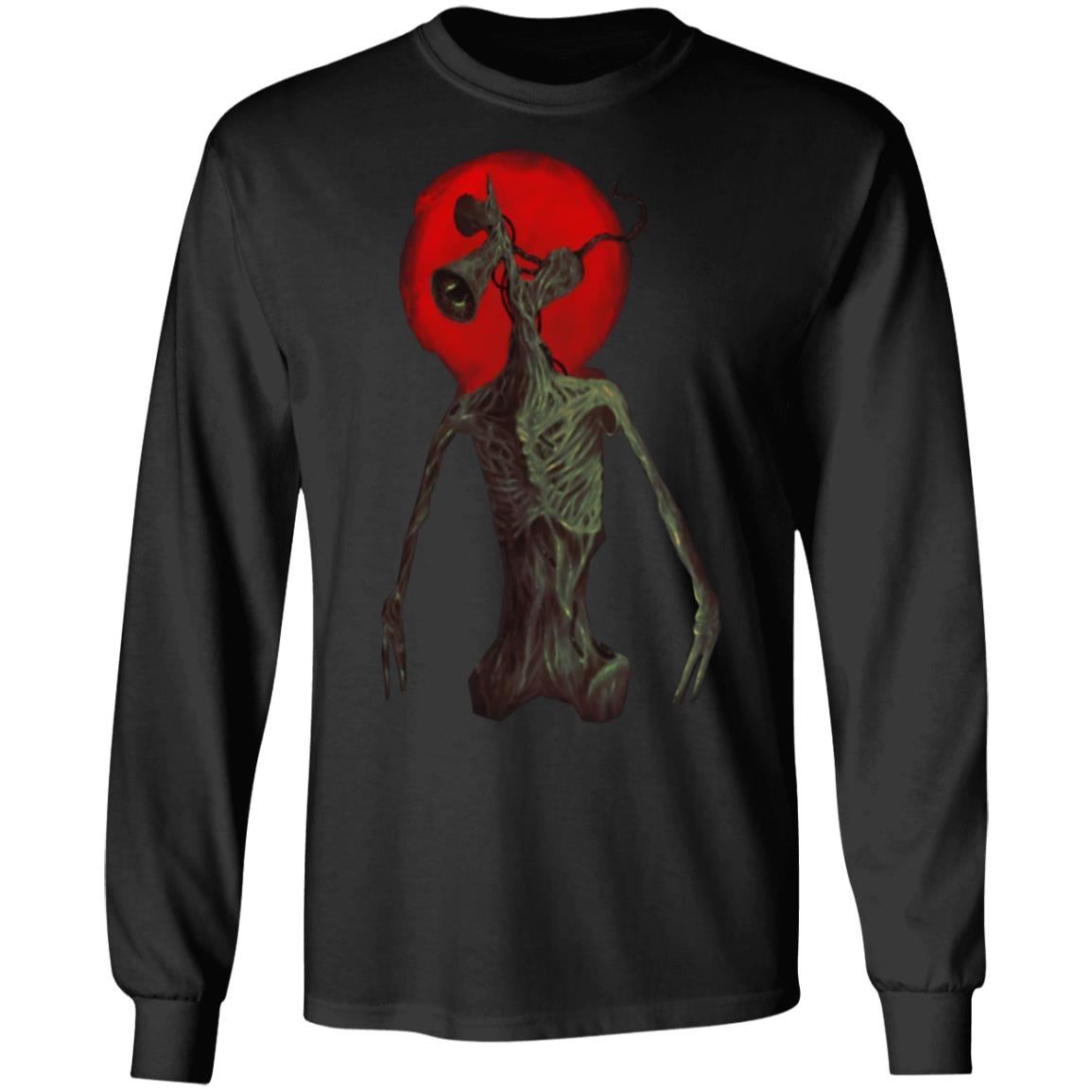 Siren Head Glow SHIRT SHIRT Black Hoodie Sweatshirt - Teechipus