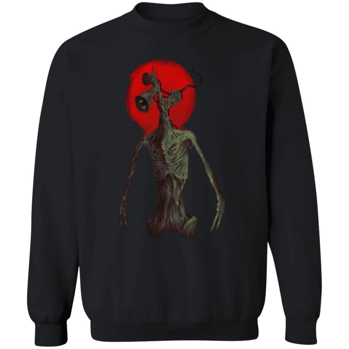 Siren Head Glow SHIRT SHIRT Black Hoodie Sweatshirt - Teechipus