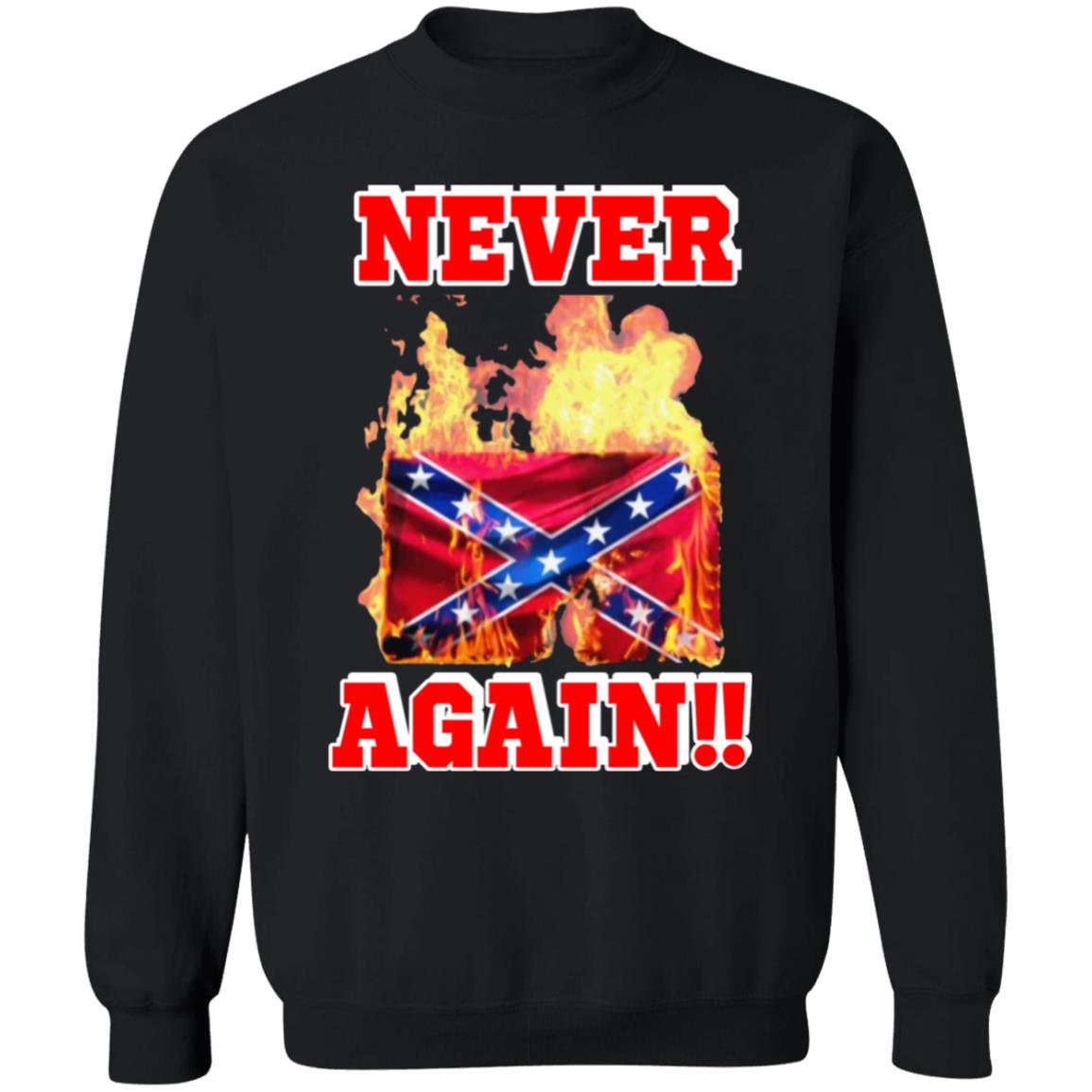 Burning The Confederate Flag SHIRT Hoodie Sweatshirt - Teechipus