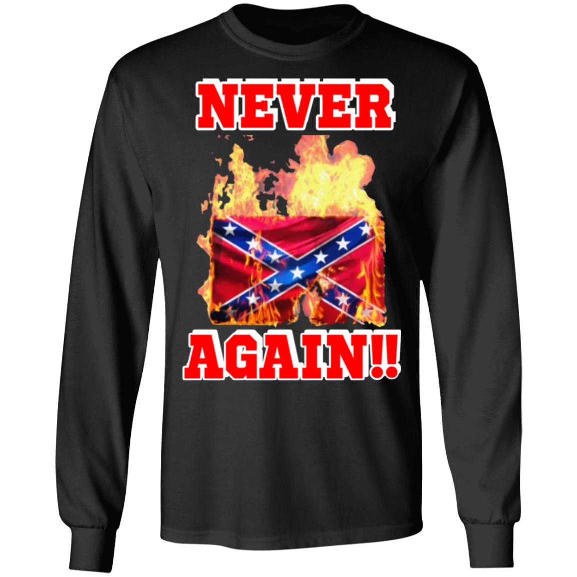 Burning The Confederate Flag SHIRT Hoodie Sweatshirt - Teechipus