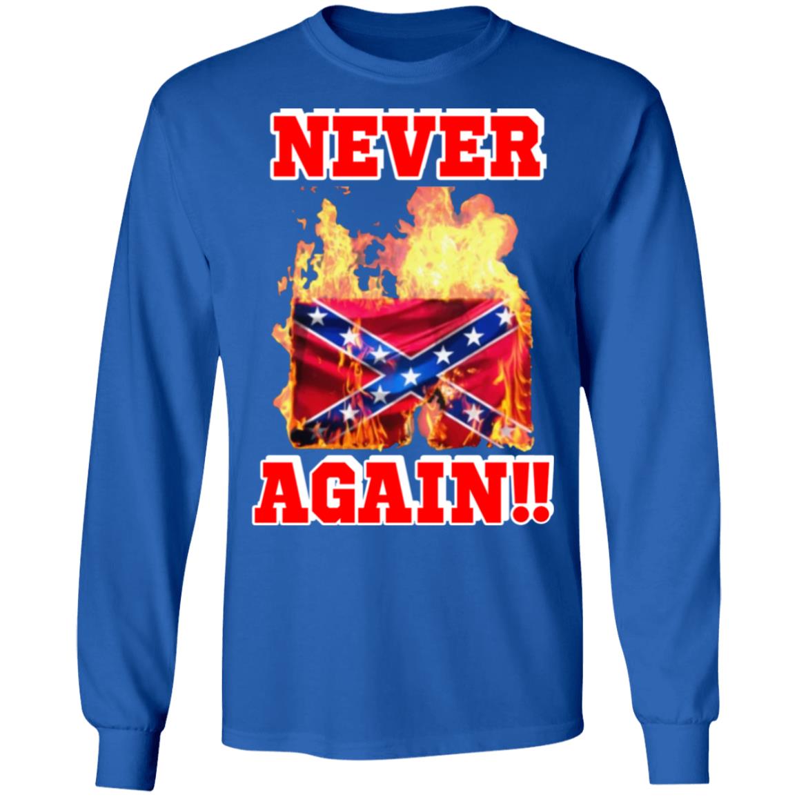 Burning The Confederate Flag SHIRT Hoodie Sweatshirt - Teechipus