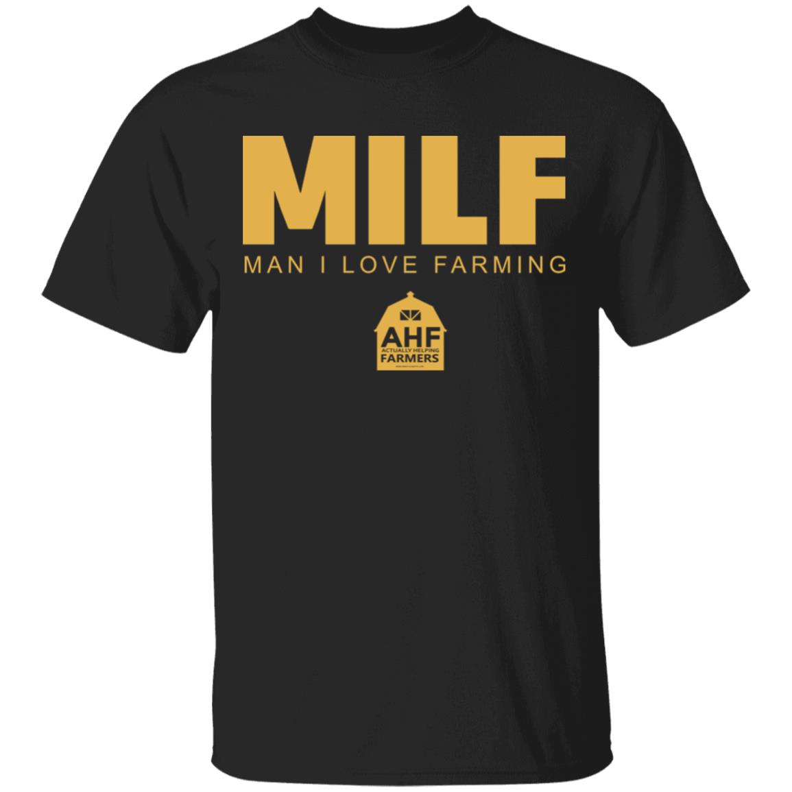Milf Man I Love Farming Shirt Black hoodie sweatshirt - Teechipus