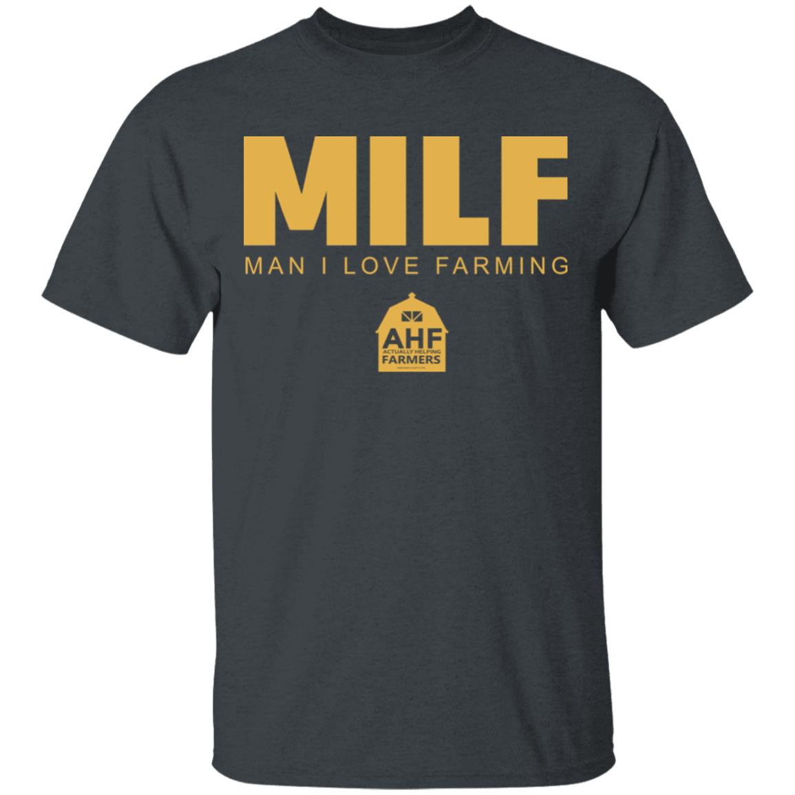 Milf Man I Love Farming Shirt Black hoodie sweatshirt - Teechipus