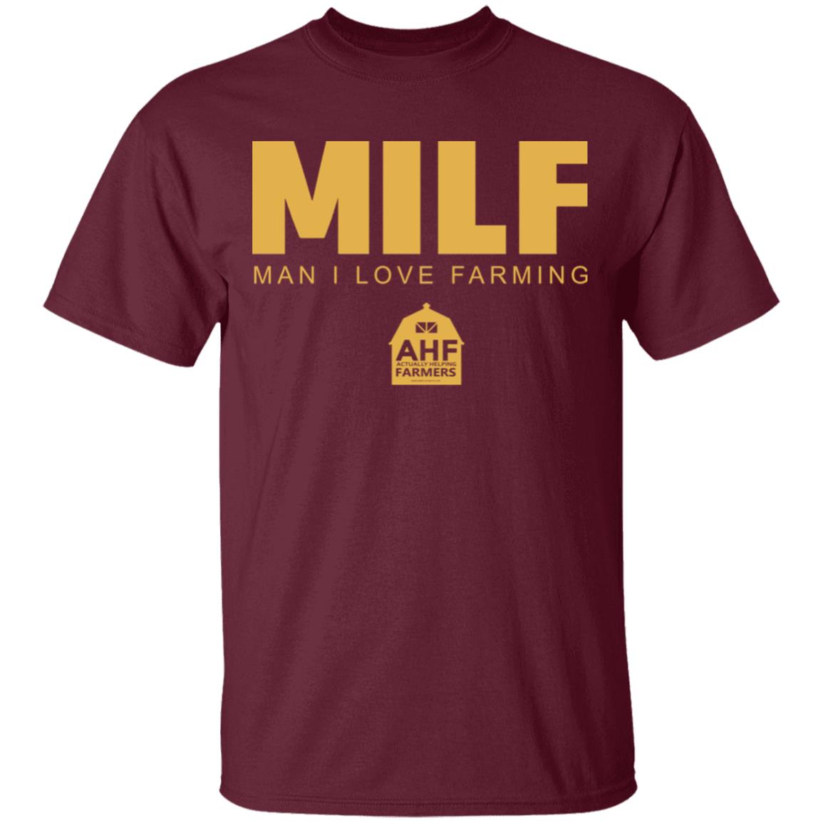 Milf Man I Love Farming Shirt Black hoodie sweatshirt - Teechipus