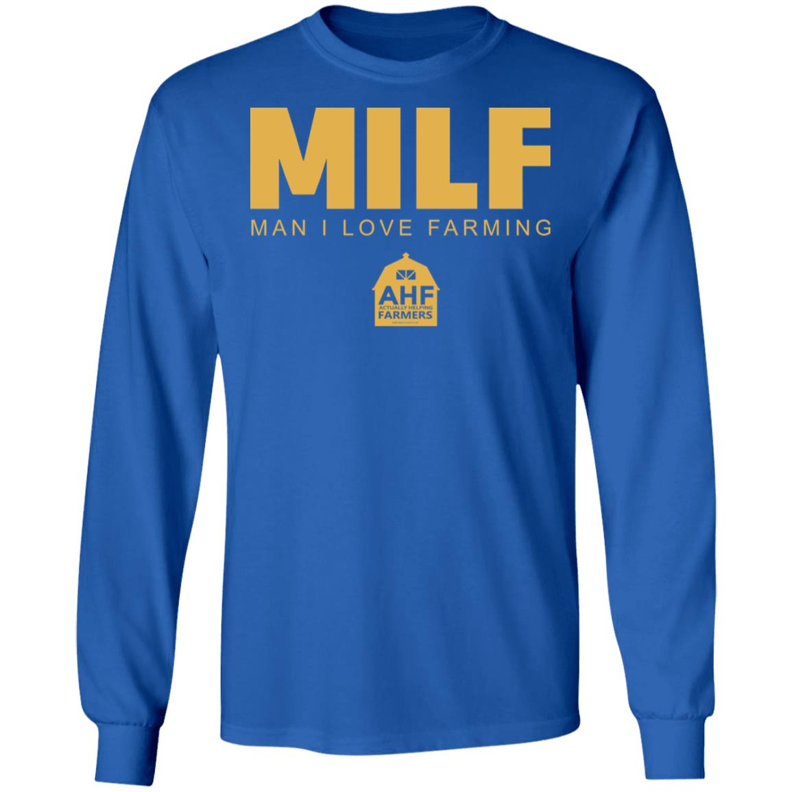 Milf Man I Love Farming Shirt Black hoodie sweatshirt - Teechipus