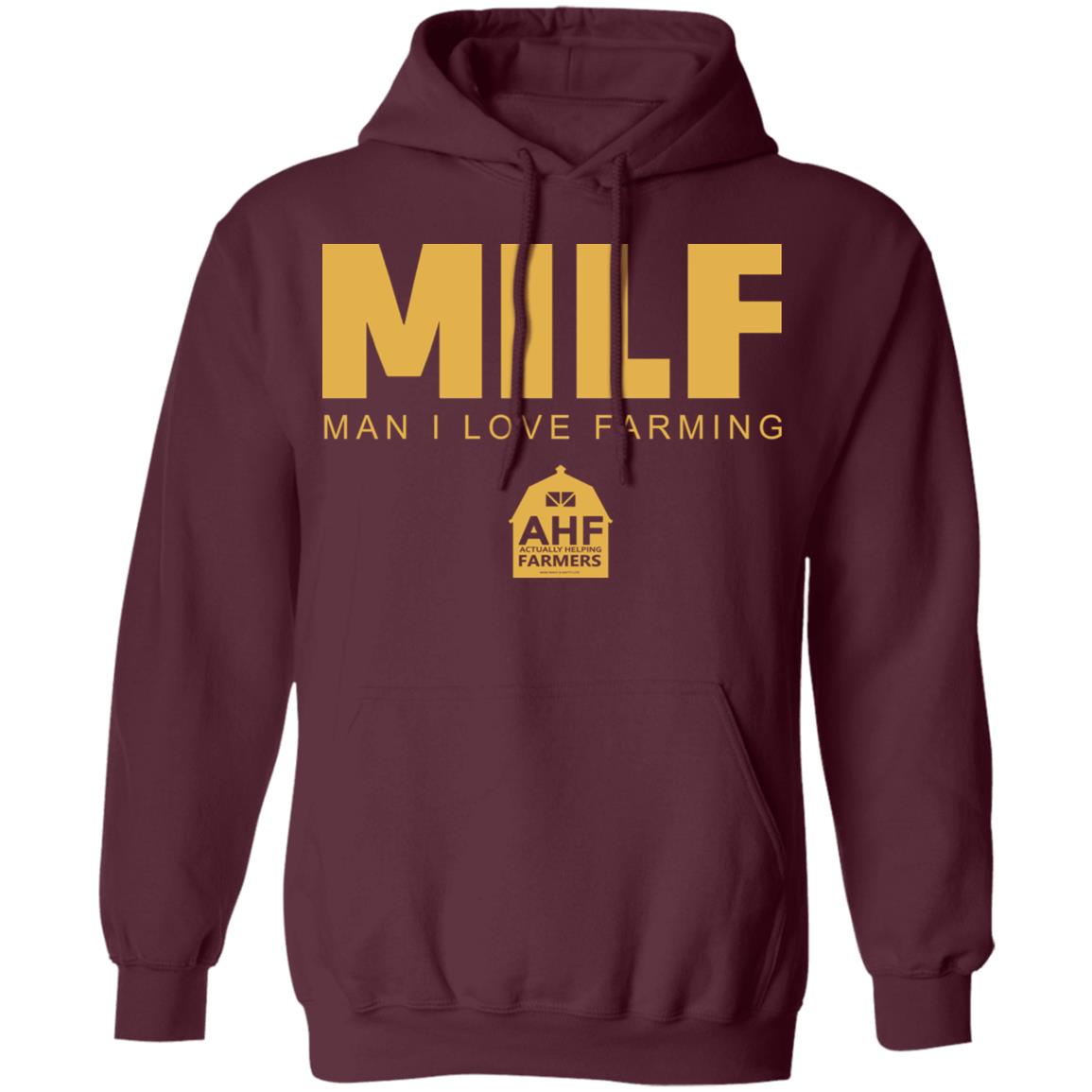 Milf Man I Love Farming Shirt Black hoodie sweatshirt - Teechipus