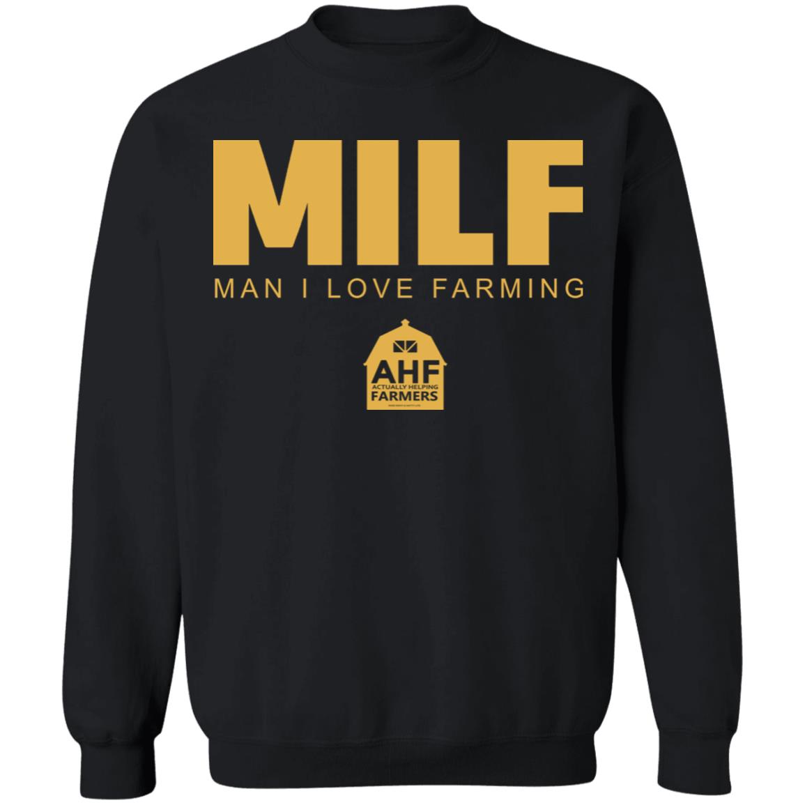 Milf Man I Love Farming Shirt Black hoodie sweatshirt - Teechipus