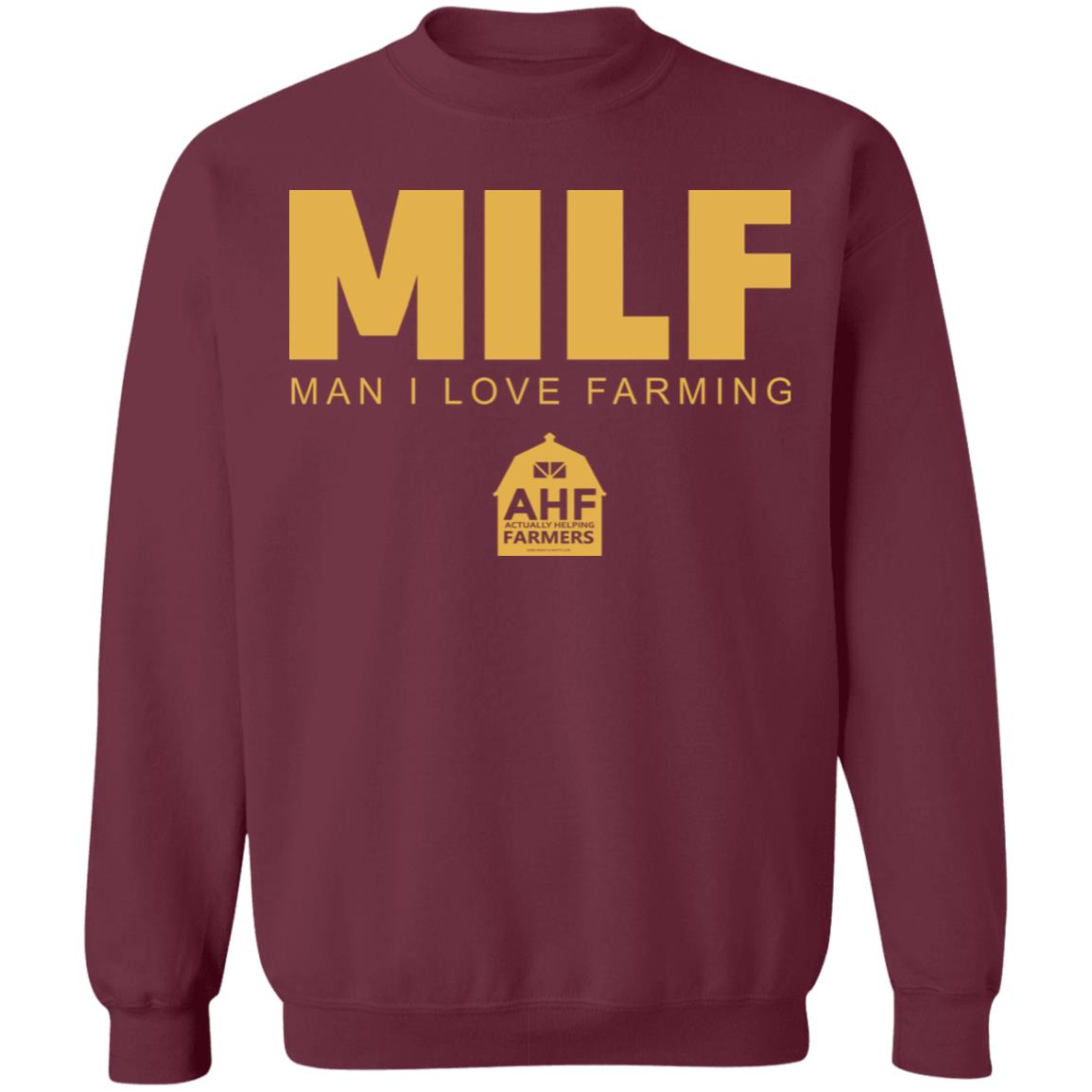 Milf Man I Love Farming Shirt Black hoodie sweatshirt - Teechipus