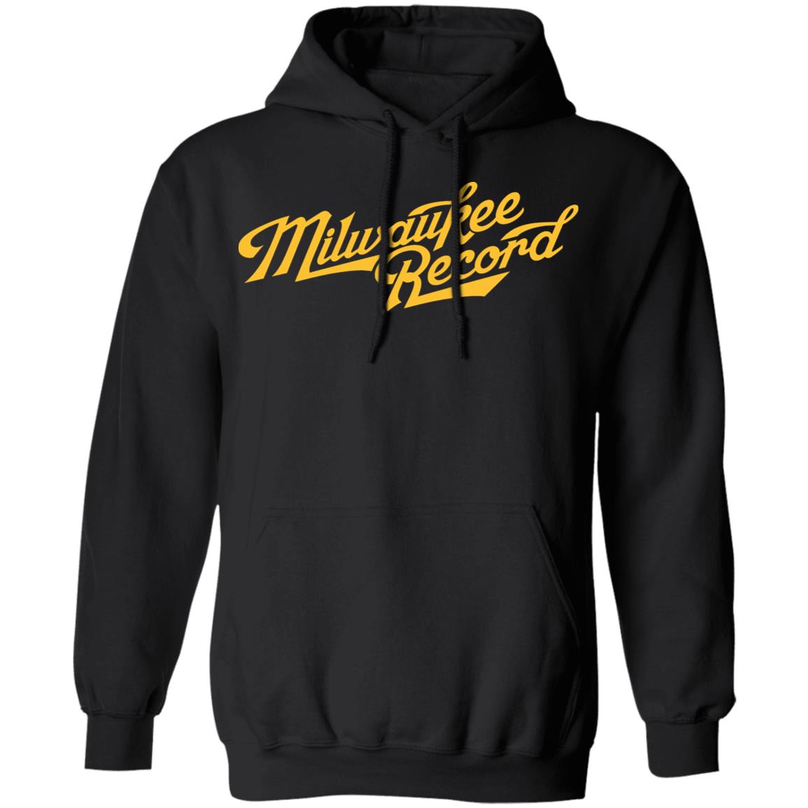 Milwaukee Record Crew Shirt Black hoodie sweatshirt - Teechipus