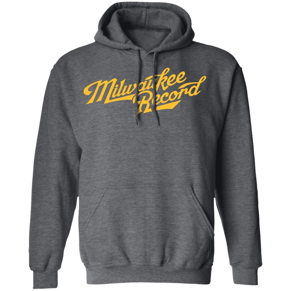 Milwaukee Record Crew Shirt Black hoodie sweatshirt - Teechipus