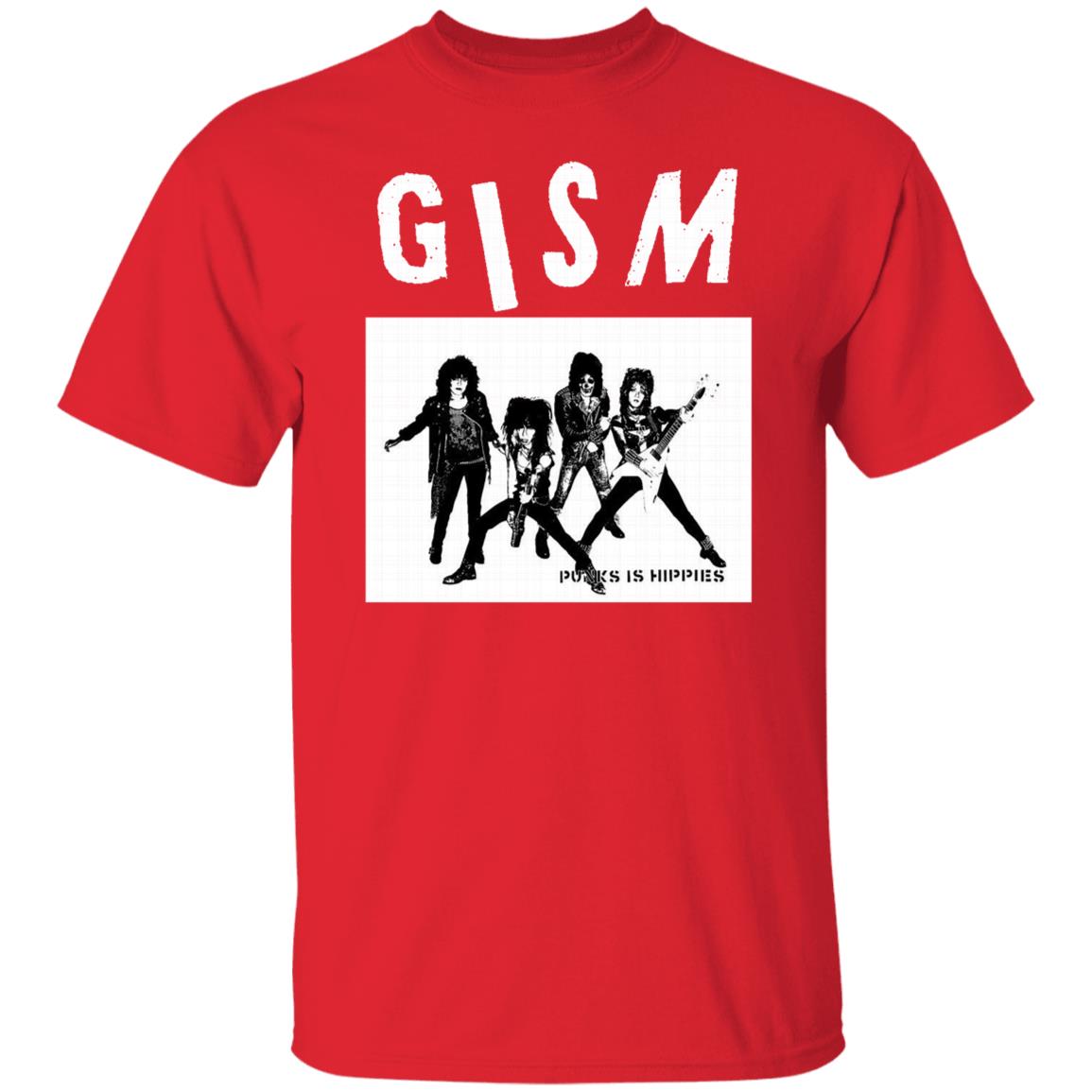 Gism - Punk Is Hippies Shirt Black hoodie sweatshirt - Teechipus